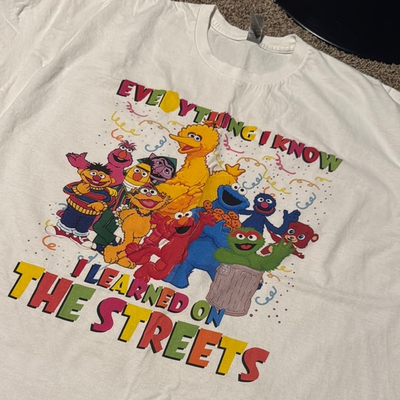Gildan Tops - Adorable nostalgic Sesame Street Gildan heavy cotton t-shirt (2XL) - EUC!